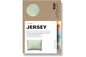 schlafgut Federa Easy Jersey 70x90 cm, in 100% cotone super soft, cerniera nascosta, ultra morbida e traspirante, certificazione Oeko-Tex, Green Light