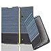 Produktbild Cadorabo Hülle für Nokia Lumia 625 - Hülle in DUNKEL BLAU SCHWARZ – Handyhülle mit Standfunktion und Kartenfach im Stoff Design - Case Cover Schutzhülle Etui Tasche Book