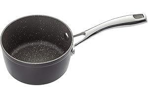 Stellar 3000 Heavy Duty Noir Casserole avec bec anti-adhésive 14 cm
