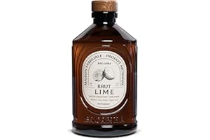 BACANHA - Sirop Bio et Brut - Sirop saveur Lime - Pour Cocktail, Eau, Limonade et Thé Glacé - 400 mL