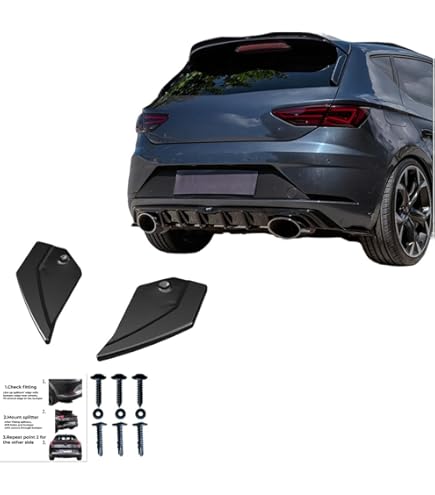 Jupe Arrière 'Diffuseur U-Diff' Sur Mesure Pour Seat Leon  1P 2005 2012 Pu Rd Rse14