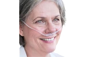 THE OXYGEN STORE Soft Nasal Cannula with 4ft Tubing | Comfortable Oxygen Accessory with Curved Prongs & Flexible Tubing | Lightweight Design for Everyday Oxygen Use