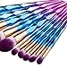 Make Up Brushes, Webla 10 pcs Rainbow Color Elegant Shape Make Up Brush Set Foundation Eyebrow Eyeliner Blush Cosmetic Concealer Brushes Make-up Tools Toiletry Kit