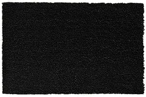 ‎HPFLOOR HPFloor Kokosmatte 60x40x2,4 cm I Fußmatte aus robusten Kokos-Fasern I Fußabstreifer für Haustür & Eingangsbereich I 2,4cm hohe Schmutzfangmatte I Türmatte pflegeleicht I Fussmatte in Schwarz