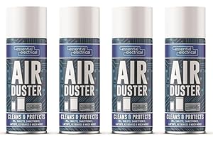 HITLINEUK 4 x Compressed Air Duster Spray Can Cleaner Electronics Keyboard Electronics 200ml