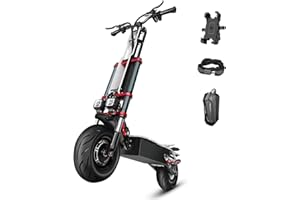 Scooter électrique Adulte Lohang, Double Moteurs, Batterie au Lithium 60V 38AH, autonomie de 100 km, pneus 12 Pouces, Suspension complète, Scooter électrique Rapide, Charge maximale 250 kg.