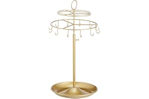 Amazon Basics Présentoir à bijoux rotatif - Laiton