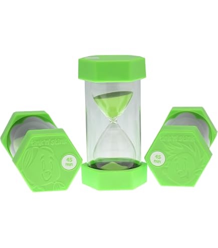 Clessidra Timer 15 Minuti Viola Con Tappi In Acrilico Robusto, Per Aula Esami E Gestione Del Tempo