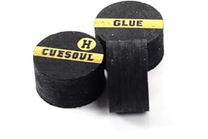 CUESOUL 3 Pièces 10mm 6 Couche Pigskin Snooker Cue Tip