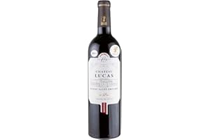 Grand de Lucas - AOC Lussac Saint-Emilion 2015 -Grand Vin Rouge de Bordeaux- Château Lucas Cuvée Prestige - Médaille d'Or Féminalise -75 cl