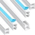 3.2m Cable Trunking Kit | Self-Adhesive PVC Cord Hider To Hide TV & Power Cables, 8 X L400mm, W24mm H14mm