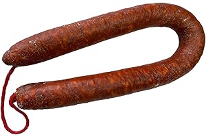 EMBUTIDOS Y JAMONES BLANCO Chorizo ​​Espagnol Extra. Chorizo ​​​​Ficelle d'environ 500 gr. Snack salé idéal comme apéritif pour toute occasion. Produit artisanal. Chorizo ​​Herradura Espagnol 100% naturel. Gourmet food.