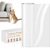Sofa Protector Cats Scratching 30 cm x 5 m Adhesive Transparent | Thick Plastic Sofa Protector for Pets with 20 Screws, Furni