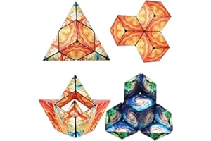 EMBHLITFE Infinity Cube Magnetwürfel - 3D Anti-Stress Spielzeug für Kinder ab 8 Jahre & Erwachsene, IQ-Lernspiel mit Magneten, Reisegröße 55x55 mm (Xiangyun)