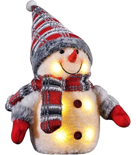 Haushalt International LED Schneemann 1,8m Selbstaufblasend – Weihnachtsdekoration Für Draußen