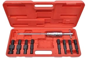 JOMAFA Extractor de cojinetes y rodamientos internos ciegos con martillo deslizante 8 a 32 mm, 9 piezas. Perfecto motos, bicis y vehiculos pequeños