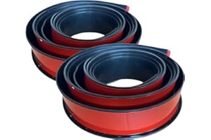 YCBTREE 2 Stück Auto Radlauf Schutz, 1,5 m x 4,5 cm Radabdeckung Kotflügel Verbreiterung Universal, L Form Auto Rad Schutz Dekoration (Schwarz)