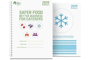 COOKGUARD Safer Food Better Business 2026 Compliance Kit For Caterers - Including Fridge Temperature Records - Easy To Use Small Catering Businesses