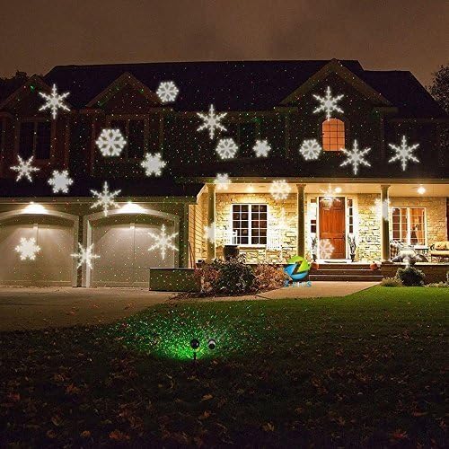 Snow Flake Projector -White Snow Flakes Spot Light LED