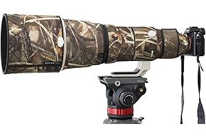ROLANPRO Nylon Waterproof Lens Camouflage Rain Cover for Sony FE 600mm F/4 GM OSS Lens Protective Case Guns Clothing