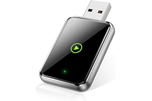 TKHIN Wireless CarPlay Adapter for iPhone – Effortlessly Convert Wired CarPlay to Wireless, Wireless CarPlay Dongle Adapter with USB-C Cable for Car Audio Installation, Auto Reconnect, Plug-and-Play