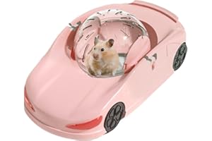 HUAYEEX Hamster Laufball Auto, Hamsters Running Ball, Kleines Haustier Spielzeug Auto Trainingsrad, Hamsterball, Lustiger Transparente Gerbil Übungs Sport Balls, Für Zwerghamster, Rennmaus, Meerschweinchen