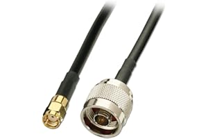 Lindy Câble Adaptateur N - SMA-RP M/M (pour antennes WiFi), 10m