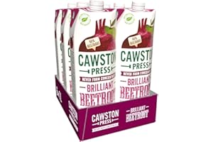 Cawston Press Brilliant Beetroot Pressed Juice 1 litre (Pack of 6) - Pure Pressed Beetroot, Vegan, No Added Sugar