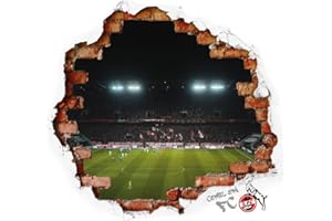 KÖLN COLOGNE 1. FC Köln Wandtattoo - RheinEnergieSTADION - Wand Dekor Sticker - plus Lesezeichen I love Köln