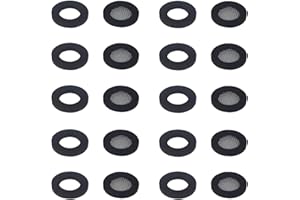 DEZP DEZ 20Pc Caoutchouc Et Joint Fibre，Joint Robinet，Vanne À Levier À Main，Vanne D'Arrêt，Joints D Étanchéité Plomberie，Joint Robinet Exterieur，Joint De Robinet D'Eau，Filtre À Rondelles，Filtre À Rondelle