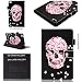 Produktbild Lenovo Tab 4 8 Hülle,Alfort Lenovo Tab 4 8 Schutzhülle, Simulations Retro Ledertasche Flip Lederhülle PU Leder Tasche Cover Wallet Case für Lenovo Tab 4 8 Smartphone (Petal Ghost Head)