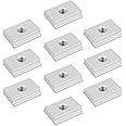 10 Pieces M8 T Slot Nut, Aluminium Sliding T-nut Threaded T Track Sliding Nut T Sliding Nut Block for Woodworking Tool Slot Fastener