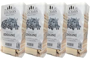 Petit Bois X 4 - séché au Four - Environ 10 kg. Parfait pour Commencer Feux Ouverts ou BBQ, Bois séché, Four pour barbecues, chemine et Fours à Pizza