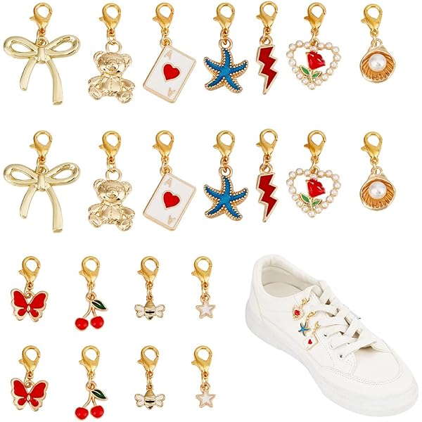 BEAMARKER 32 pezzo 5 stili Ciondoli A Clip Ciondoli per Scarpe In Lega con Chiusura A Moschettone Accessori per Lacci di Scarpe In Stile Tibetano per Sneakers Scarpe di Tela Stivali Forniture BEAMARKER 32 pezzo 5 stili Ciondoli A Clip Ciondoli per Scarpe In Lega con Chiusura A Moschettone Accessori per Lacci di Scarpe In Stile Tibetano per Sneakers Scarpe di Tela Stivali Forniture