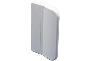 CC-STYLE CC-Shopping - Balkontürgriff 911 eckige Ausführung - Kunststoff UV-stabilisiert - für den Außenbereich inkl. 2 Montageschrauben, 70x45x13 mm - (weiß - RAL 9016)