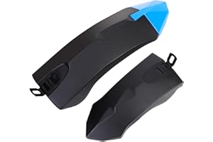 Oumers Guardabarros de Bicicleta para niños Guardabarros de Ciclismo portátiles, Ajustables y de fácil instalación para Bicicletas de 12 a 20 Pulgadas
