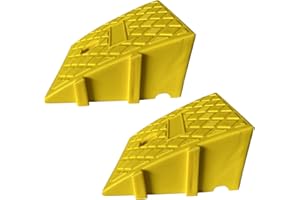 POMUROM Rampa per marciapiede, altezza 11/13 cm, in plastica, portatile, robusta, per carico, marciapiede, moto, scooter, sedie a rotelle, garage, mobilità