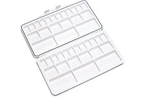 Liquidraw Palette da 42 pozzetti ermetica, Extra Large Pieghevole per miscelare Pittura acrilica, Olio e Acquerello per artisti, Studenti e Bambini