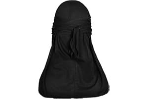 Fabz Beauty Cotton Durag Black, Quick Dry Lightweight and Breathable Du-Rag for Men and Women, Headgear, Bandana With Long Tails