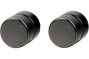 Flongo Pendientes Magnéticos Mujer Hombre: Pendientes 6-12mm Acero Inoxidable Redondos sin Aros Punk Hip-hop Rock Fancy Gift Jewellery - Regalos Cumpleaños Aniversario