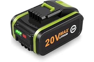 ASUNCELL 20V 5.0Ah Battery for Worx, Li-ion Replacement Battery for Worx 20V WA3551, WA3551.1 WA3553 WA3553.2 WA3641 WG629E WG546E WU268 WX166.4 Compatible with Worx 20V Cordless Power Tools