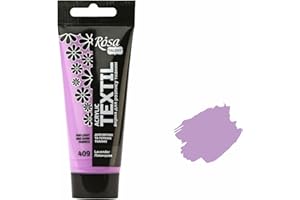 Krevo Art Colori per tessuti, lavabili in lavatrice, colore acrilico, base ad acqua, tubetto da 60 ml, colore per tessuti, lavabile in lavatrice, per il fissaggio, coprente intensamente per tessuti