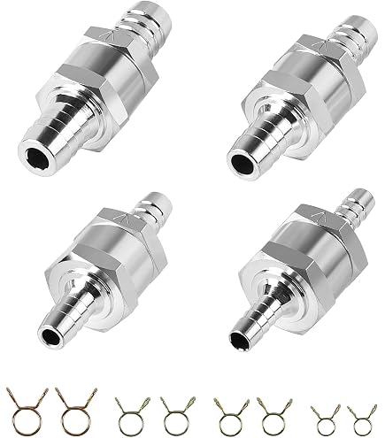 Clapet Anti-Retour Gasoil 6mm 8mm 10mm 12mm - Valve Carburant Aluminium Pour Voiture Bateau Yacht Diesel