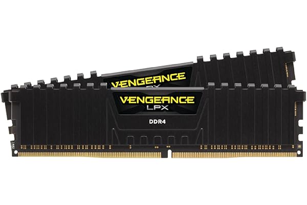CORSAIR VENGEANCE LPX DDR4 RAM 16GB (2x8GB) 3200MHz CL16-18-18-36 1.35V Intel AMD Memoria de Ordenador de Sobremesa - Negro (CMK16GX4M2B3200C16)