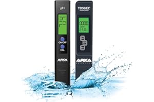 ARKA myAQUA pH-Messgerät & TDS/EC-Messgerät Set - Perfekt kalibriert für Aquarien, Pools, Teiche & Trinkwasser. Ideal für präzise Wasserqualitätsmessungen.