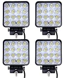 Energía del LED: 48W, 16 x 3W LEDs brillantes, luz brillante estupenda brillante del cree LED del LED, viga de la inundación;