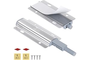 Drucktüröffner Push to Open Magnet Jiayi 2 Stück Schrank Türöffner Tip on Beschlag Schubladen Drucköffner Schranktür Magnetschnäpper Druckschnapper Schranktür Öffner Druck