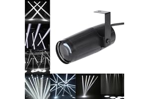 Docooler Spotlight total 5W LED Blanco Beam Pinspot Súper Lligero Lámpara Brillante Bolas de Espejo (1PC)