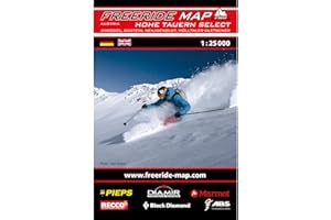 Freeride Map Hohe Tauern Select / Ankogel, Gastein, Heiligenblut, Mölltaler Gletscher: Maßstab 1:25 000