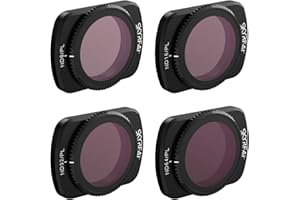 Uvafly Osmo Pocket 3 zestawy filtrów ND/PL, magnetyczny filtr redukcji światła, filtr polaryzacyjny do kamery DJI Pocket 3, akcesoria – 4 sztuki (ND8PL/ND16PL/ND32PL/ND32PL/ND64PL)